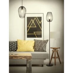 Lampadaire Métal Noir Cuchi -OSRAM || Philips || Bosch Soldes lampadaire metal noir maddy 3248116250309 557213