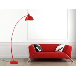 Lampadaire Métal Rouge Pausini -OSRAM || Philips || Bosch Soldes lampadaire metal rouge frosini 3248117920362 413298