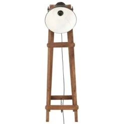 Lampadaire Noir E27 Bois De Manguier Massif -OSRAM || Philips || Bosch Soldes lampadaire noir e27 bois de manguier massif 3666722340137 963639