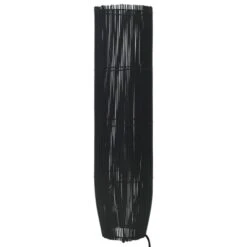 Lampadaire Sur Pied Osier Noir 61 Cm E27