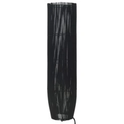 Lampadaire Sur Pied Osier Noir 72 Cm E27