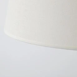 Lampadaire Tissu Blanc Et Pied Bois Clair Camina -OSRAM || Philips || Bosch Soldes lampadaire tissu blanc et pied bois clair camina 3327480055229 532528