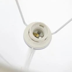 Lampadaire Tissu Blanc Et Pied Bois Clair Camina -OSRAM || Philips || Bosch Soldes lampadaire tissu blanc et pied bois clair camina 3327480055229 532529