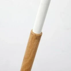 Lampadaire Tissu Blanc Et Pied Bois Clair Camina -OSRAM || Philips || Bosch Soldes lampadaire tissu blanc et pied bois clair camina 3327480055229 532530