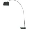 Lampadaire Tissu Noir Et Pied Métal Ritchy -OSRAM || Philips || Bosch Soldes lampadaire tissu noir et pied metal bridge 3248116613302 413284