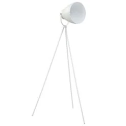 Lampadaire Trépied Métal Blanc E27 -OSRAM || Philips || Bosch Soldes lampadaire trepied metal blanc e27 3666722531474 549849