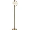 Lampadaire Verre Ambre Et Pied Métal Doré Akiza -OSRAM || Philips || Bosch Soldes lampadaire verre ambre et pied metal dore 8435471839958 575170