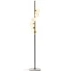 Lampadaire Verre Blanc Et Pied Métal Doré Kitch -OSRAM || Philips || Bosch Soldes lampadaire verre blanc et pied metal dore 8435471839835 575159