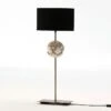 Lampe à Poser Abat-jour Tissu Noir Et Pied Métal Doré Ariana -OSRAM || Philips || Bosch Soldes lampe a poser abat jour tissu noir et pied metal dore ariana 8435471821403 239761