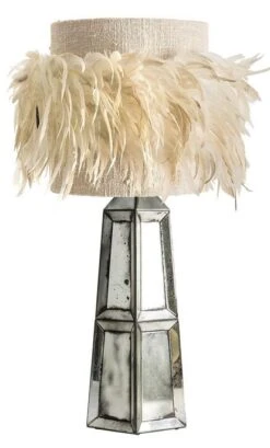 Lampe à Poser En DM Argent Vieux Yvan