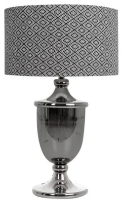 Lampe à Poser En Fer Argent Vikie