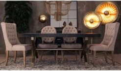 Lampe à Poser Métal Et Laiton Doré Mate Yavain 80 -OSRAM || Philips || Bosch Soldes lampe a poser metal et laiton dore mate yavain 80 8430026938193 197227