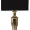 Lampe à Poser Tissu Noir Et Métal Doré Braha -OSRAM || Philips || Bosch Soldes lampe a poser tissu noir et metal dore braha 197166