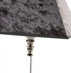 Lampe à Poser Velours Et Aluminium Argent Métallique Myrna -OSRAM || Philips || Bosch Soldes lampe a poser velours et aluminium argent metallique myrna 223137