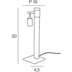 Lampe Base Carrée - Métal Et Bois - H 50 X Ø 16 Cm - Chene -OSRAM || Philips || Bosch Soldes lampe base carree metal et bois h 50 x 16 cm chene 3188000769817 597815