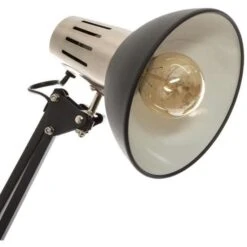 Lampe De Bureau En Métal - E27 - 40 W - H. 68,5 Cm - Noir -OSRAM || Philips || Bosch Soldes lampe de bureau en metal e27 40 w h 68 5 cm noir 3560238663226 438289