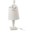 Lampe De Table Pied Figurine Résine Blanche Ettis -OSRAM || Philips || Bosch Soldes lampe de table pied figurine resine blanche ettis 5400924021078 370997