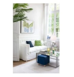 Lampe De Table Tissu Blanc Et Métal Argenté Neela -OSRAM || Philips || Bosch Soldes lampe de table tissu blanc et metal argente neela 5400924011659 374413