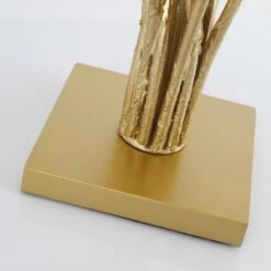 Lampe De Table Tissu Noir Et Pied Métal Doré Rutane -OSRAM || Philips || Bosch Soldes lampe de table tissu noir et pied metal dore naturane 3327480055090 532617