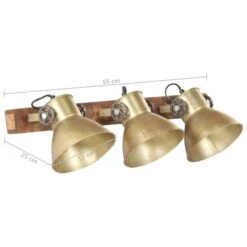 Lampe Murale Industrielle Laiton 65x25 Cm E27 -OSRAM || Philips || Bosch Soldes lampe murale industrielle laiton 65x25 cm e27 3666722779340 949759