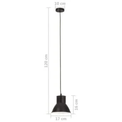 Lampe Suspendue 25 W Noir Rond 17 Cm E27 -OSRAM || Philips || Bosch Soldes lampe suspendue 25 w noir rond 17 cm e27 3666722779937 950294