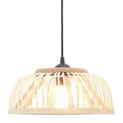 Lampe Suspendue Bambou 34x14,5 Cm 40 W Demi-cercle E27 -OSRAM || Philips || Bosch Soldes lampe suspendue bambou 34x14 5 cm 40 w demi cercle e27 3666722446792 791283