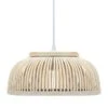 Lampe Suspendue Bambou 40 W 30x12 Cm Demi-cercle E27 2