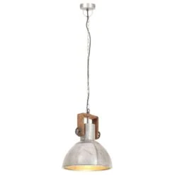 Lampe Suspendue Industrielle 25 W Argenté Rond 30 Cm E27 -OSRAM || Philips || Bosch Soldes lampe suspendue industrielle 25 w argente rond 30 cm e27 3666722779029 963512