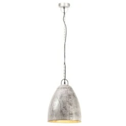 Lampe Suspendue Industrielle 25 W Argenté Rond 32 Cm E27 -OSRAM || Philips || Bosch Soldes lampe suspendue industrielle 25 w argente rond 32 cm e27 3666722350082 950181