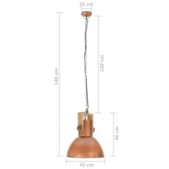 Lampe Suspendue Industrielle 25 W Cuivre Rond Manguier 42cm E27 -OSRAM || Philips || Bosch Soldes lampe suspendue industrielle 25 w cuivre rond manguier 42cm e27 3666722348980 951817