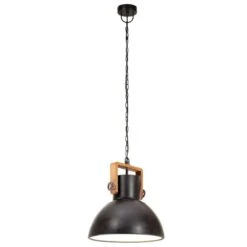 Lampe Suspendue Industrielle 25 W Noir Rond 30 Cm E27 -OSRAM || Philips || Bosch Soldes lampe suspendue industrielle 25 w noir rond 30 cm e27 3666722779074 963546