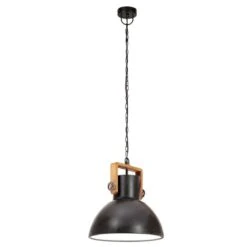 Lampe Suspendue Industrielle 25 W Noir Rond 30 Cm E27 -OSRAM || Philips || Bosch Soldes lampe suspendue industrielle 25 w noir rond 30 cm e27 3666722779074 963547