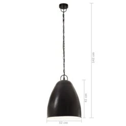 Lampe Suspendue Industrielle 25 W Noir Rond 32 Cm E27 -OSRAM || Philips || Bosch Soldes lampe suspendue industrielle 25 w noir rond 32 cm e27 3666722350068 950204
