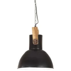 Lampe Suspendue Industrielle 25 W Noir Rond Manguier 32 Cm E27 2 -OSRAM || Philips || Bosch Soldes lampe suspendue industrielle 25 w noir rond manguier 32 cm e27 8720286071038 951755