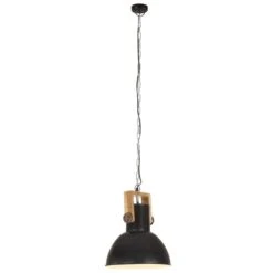 Lampe Suspendue Industrielle 25 W Noir Rond Manguier 32 Cm E27 2 -OSRAM || Philips || Bosch Soldes lampe suspendue industrielle 25 w noir rond manguier 32 cm e27 8720286071038 951756