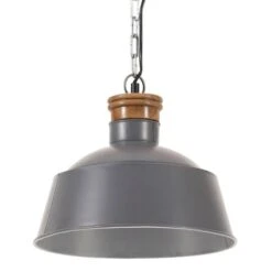 Lampe Suspendue Industrielle 32 Cm Gris E27