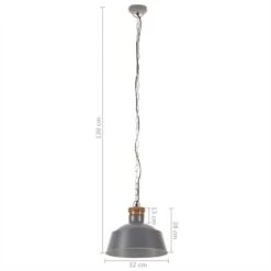 Lampe Suspendue Industrielle 32 Cm Gris E27 -OSRAM || Philips || Bosch Soldes lampe suspendue industrielle 32 cm gris e27 3666722349048 951730