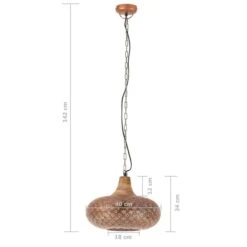 Lampe Suspendue Industrielle Cuivre Fer Et Bois Solide 40cm E27 -OSRAM || Philips || Bosch Soldes lampe suspendue industrielle cuivre fer et bois solide 40cm e27 8720286071632 952293