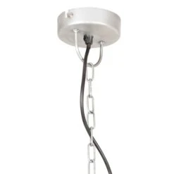 Lampe Suspendue Industrielle Vintage 25 W Argenté Rond 41cm E27 -OSRAM || Philips || Bosch Soldes lampe suspendue industrielle vintage 25 w argente rond 41cm e27 3666722350204 950021