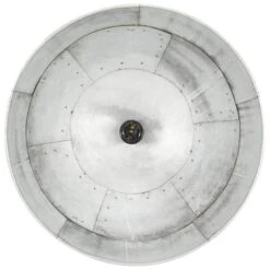 Lampe Suspendue Industrielle Vintage 25 W Argenté Rond 41cm E27 -OSRAM || Philips || Bosch Soldes lampe suspendue industrielle vintage 25 w argente rond 41cm e27 3666722350204 950023