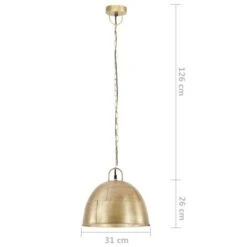 Lampe Suspendue Industrielle Vintage 25 W Laiton Rond 31 Cm E27 -OSRAM || Philips || Bosch Soldes lampe suspendue industrielle vintage 25 w laiton rond 31 cm e27 3666722778794 950081