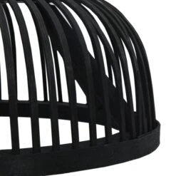 Lampe Suspendue Noir Bambou 37x15,5 Cm 40 W Demi-cercle E27 -OSRAM || Philips || Bosch Soldes lampe suspendue noir bambou 37x15 5 cm 40 w demi cercle e27 3666722446761 791296