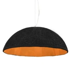 Lampe Suspendue Noir Et Doré Ø70 Cm E27