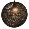 Lampe Suspendue Noir Sphère 35 Cm E27