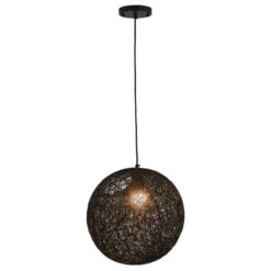 Lampe Suspendue Noir Sphère 35 Cm E27 -OSRAM || Philips || Bosch Soldes lampe suspendue noir sphere 35 cm e27 8719883586229 550078
