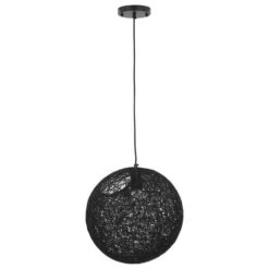 Lampe Suspendue Noir Sphère 35 Cm E27 -OSRAM || Philips || Bosch Soldes lampe suspendue noir sphere 35 cm e27 8719883586229 550079