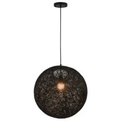 Lampe Suspendue Noir Sphère 45 Cm E27 -OSRAM || Philips || Bosch Soldes lampe suspendue noir sphere 45 cm e27 8719883586250 550051