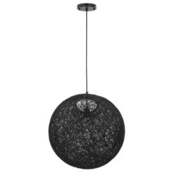 Lampe Suspendue Noir Sphère 45 Cm E27 -OSRAM || Philips || Bosch Soldes lampe suspendue noir sphere 45 cm e27 8719883586250 550052