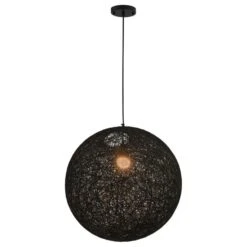 Lampe Suspendue Noir Sphère 55 Cm E27 -OSRAM || Philips || Bosch Soldes lampe suspendue noir sphere 55 cm e27 8719883586281 550025