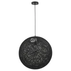 Lampe Suspendue Noir Sphère 55 Cm E27 -OSRAM || Philips || Bosch Soldes lampe suspendue noir sphere 55 cm e27 8719883586281 550026